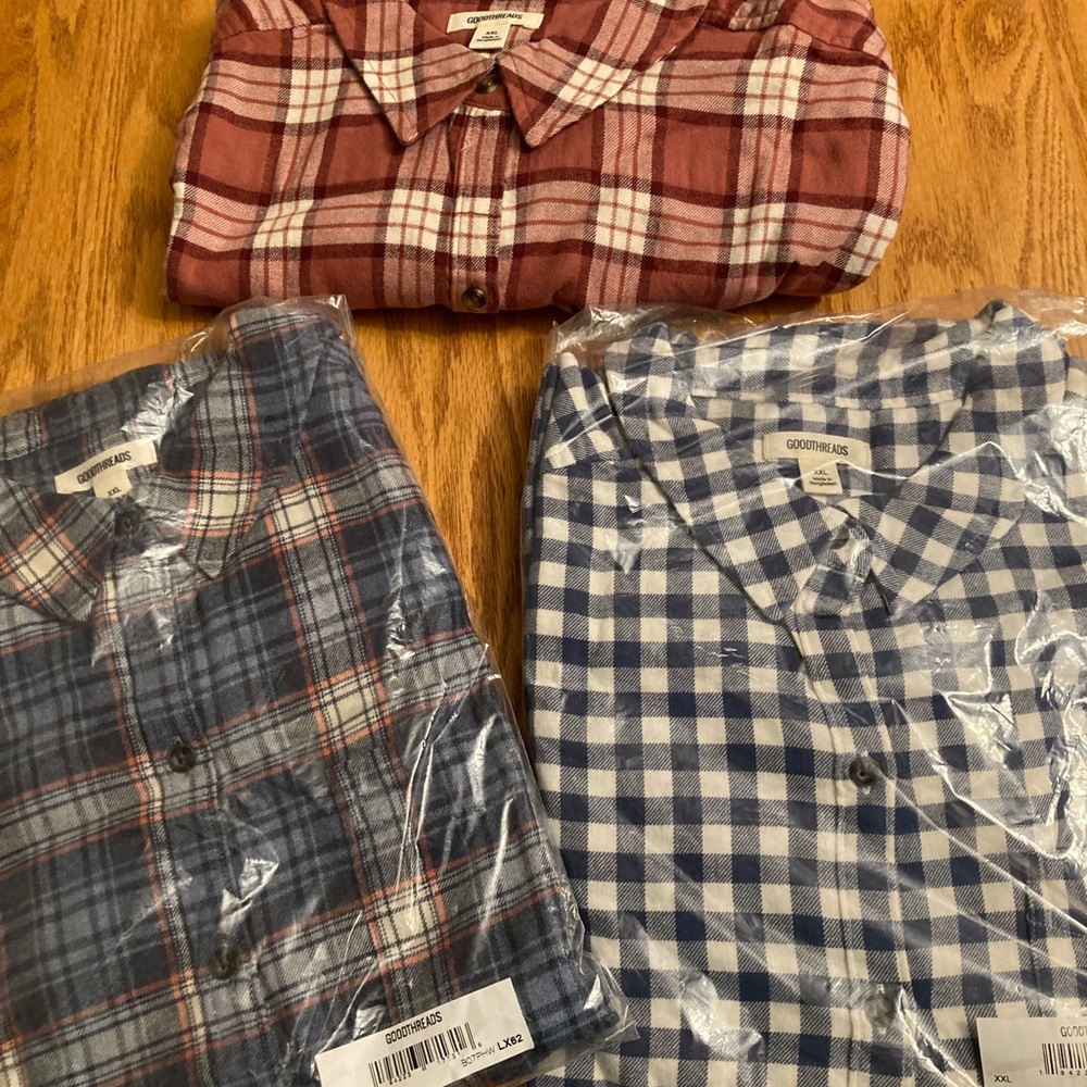 NWT GoodThreads Flannel Shirts - Picture 4 of 12